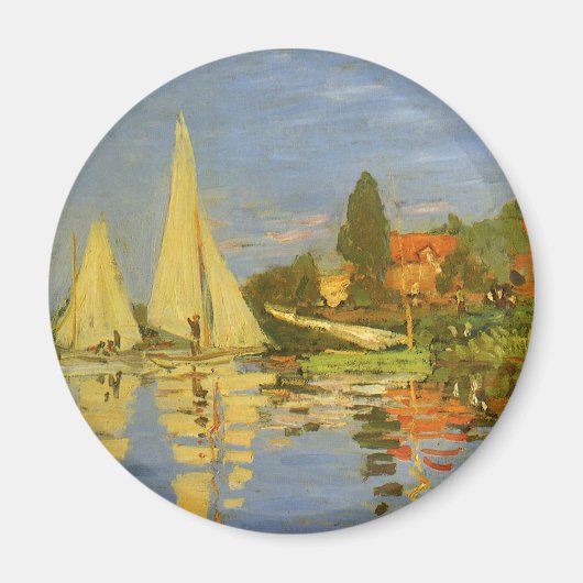Aimant Regatta à Argenteuil par Claude Monet (Devant)