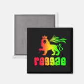 Aimant Reggae Rasta Lion (Recto/Verso)