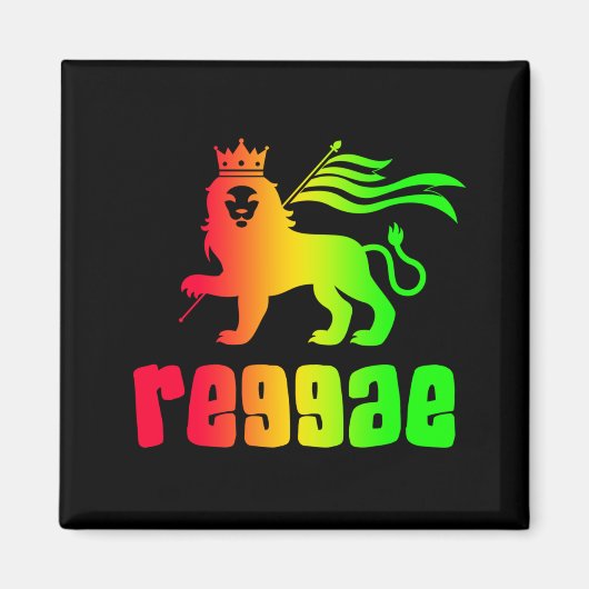 Aimant Reggae Rasta Lion (Devant)