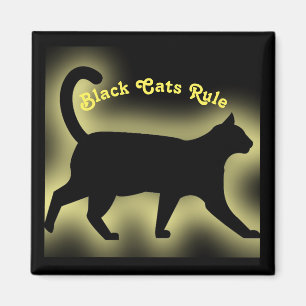 Aimant Règle de chats noirs