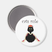 Aimant Règle des chats (Recto/Verso)