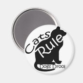 Aimant Règle des chats (Recto/Verso)