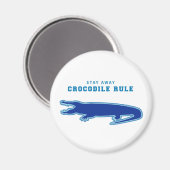 Aimant Règle du crocodile (bleu) (Recto/Verso)