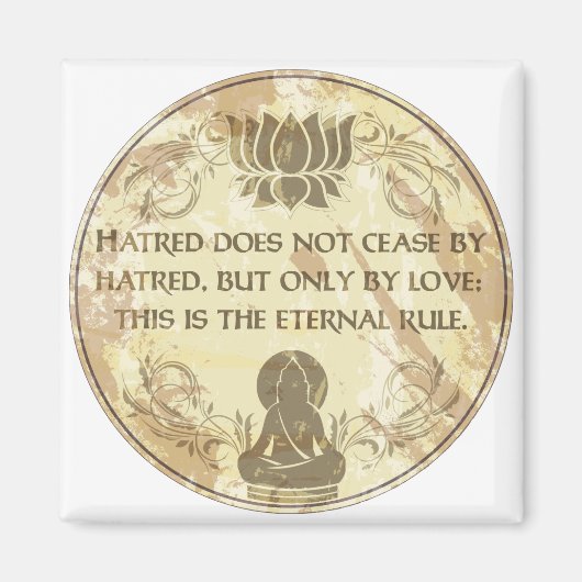 Aimant Règle éternelle du Bouddha (Devant)