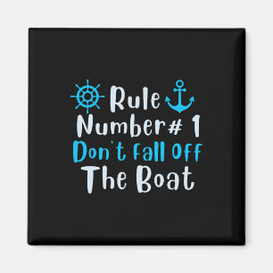 Aimant Règle numéro 1 Ne tombez pas de la croisière amusa