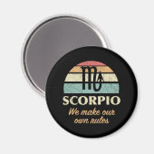 Aimant Règles amusantes de Zodiac Scorpio (Recto/Verso)