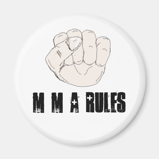Aimant Règles de MMA (Devant)