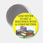 Aimant règles drôles pour les écrivains (Recto/Verso)