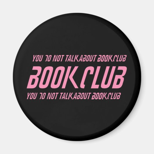 Aimant Règles du club de lecture (Devant)