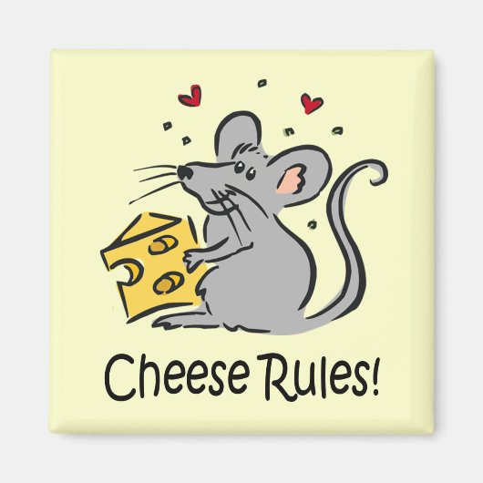 Aimant Règles du fromage (Devant)