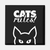 Aimant Règles relatives aux chats (Devant)