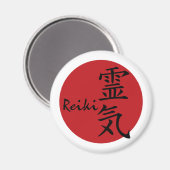 Aimant Reiki - rouge (Recto/Verso)