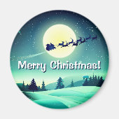 Aimant Reindeer Flying Sleigh (Devant)