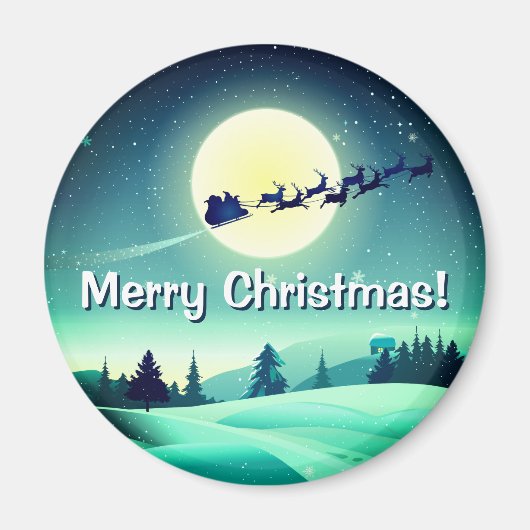 Aimant Reindeer Flying Sleigh (Devant)