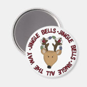 Aimant Reindeer Jingle Bells Tshirts et cadeaux (Recto/Verso)