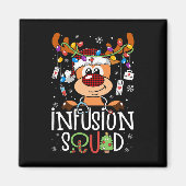Aimant Reindeer noël infusion infirmière escouade stethos (Devant)