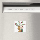 Aimant Reindeer Premiers T-shirts et cadeaux de Noël (In Situ (Lave-vaisselle))