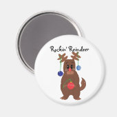 Aimant Reindeer Rockin' Reindeer (Recto/Verso)