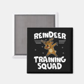 Aimant Reindeer Training Squad Deer Team Xmas Running New (Recto/Verso)