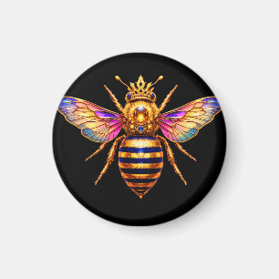 Aimant Reine Abeille Avec Couronne