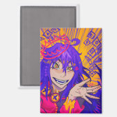 Aimant Reine anime (Recto/Verso)