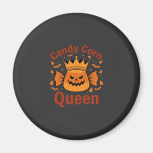 Aimant Reine Candy Corn Couronne Halloween Chauves-souris