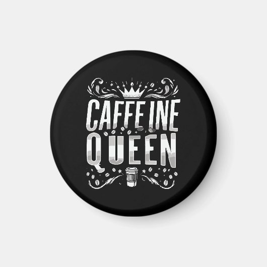 Aimant reine de caféine (Devant)