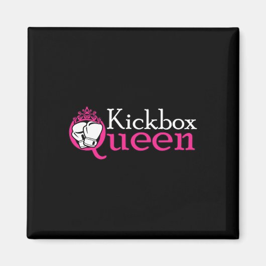 Aimant Reine de kickboxeuse est une fille de kickboxing e (Devant)