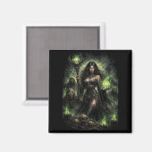 Aimant Reine de la Flamme Verte (Recto/Verso)