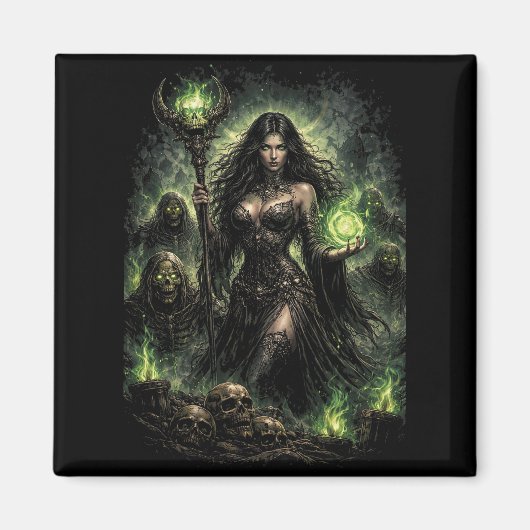 Aimant Reine de la Flamme Verte (Devant)