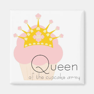 Aimant reine de l'armée de cupcake