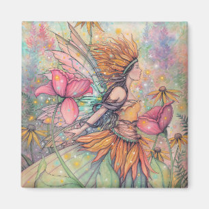 Aimant Reine de l'été Fée Fantaisie Art Molly Harrison