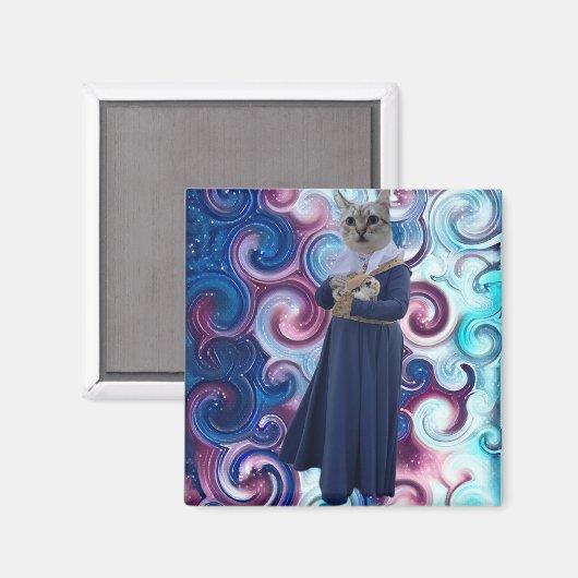 Aimant Reine des chats (Recto/Verso)