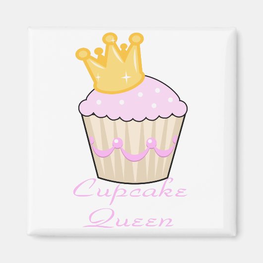 Aimant reine des cupcakes (Devant)