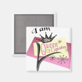 Aimant Reine Des Cupcakes (Recto/Verso)
