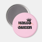 Aimant Reine d'Halloween, reine d'Halloween rétro, art d' (Recto/Verso)