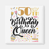 Aimant Reine du 50e anniversaire (Devant)