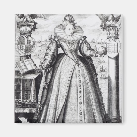 Aimant Reine Elizabeth I 1596 (Devant)