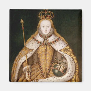 Aimant Reine Elizabeth I à Coronation Robes