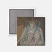 Aimant Reine Elizabeth I d'Angleterre et d'Irlande (Recto/Verso)
