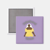 Aimant Reine insouciante (Recto/Verso)