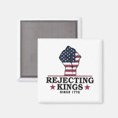 Aimant Rejeter les rois depuis 1776 4 juillet anti-Trump (Recto/Verso)