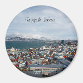 Aimant Rejkjavik, Islande vue d'en haut (Devant)