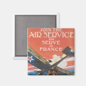 Aimant Rejoignez le service aérien (Recto/Verso)