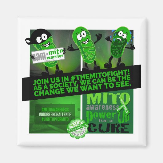 Aimant Rejoignez-Nous Dans #TheMitoFight (Devant)