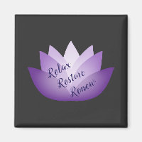 Relax Restaurer Renouveler Purple Lotus Flower