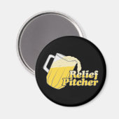 Aimant Relief Pitcher Beer Baseball (Recto/Verso)