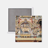 Aimant Relief représentant Shiva et Parvati équitation (Recto/Verso)