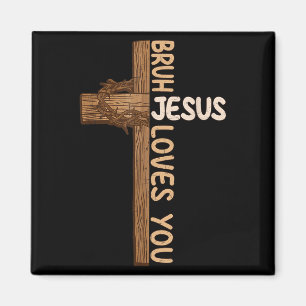 Aimant Religieux Christian Garçons Ados Enfants Bruh Jesu