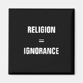Aimant religion = ignorance (Devant)